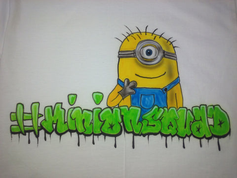 Airbrushed Custom #MINION T Shirt any SIZE - Perfection Airbrushing