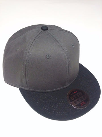 OTTO BRAND Snapback Hat Black/ Charcoal Grey - Perfection Airbrushing