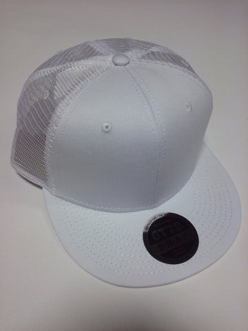 OTTO BRAND Snapback Hat Mesh Back White - Perfection Airbrushing