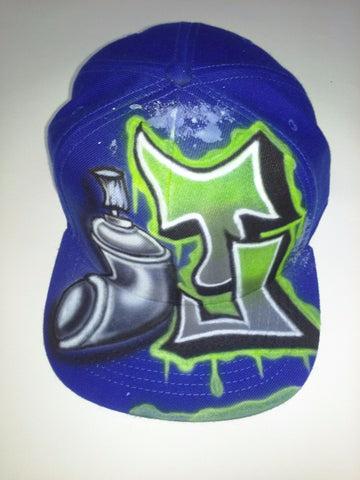 GRAFFITI Spray Can Name Design hat - Perfection Airbrushing