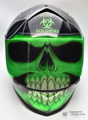 Soldier SKULL Motorcycle Helmet - Perfection Airbrushing