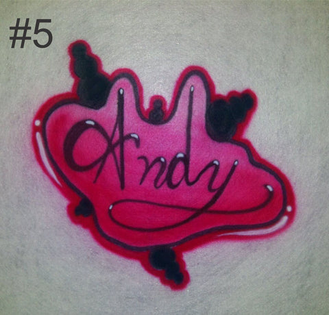 Airbrushed Custom Name Design TShirt or Hoodie - Perfection Airbrushing