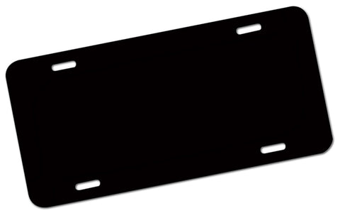 Blank License Plate TAG Black - Perfection Airbrushing