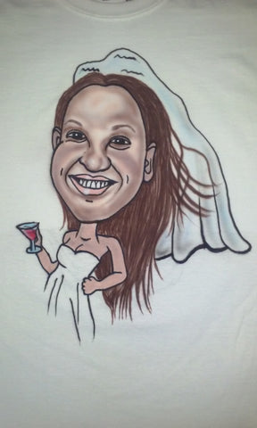 CARICATURES Cartoon T Shirt or Hoodie - Perfection Airbrushing