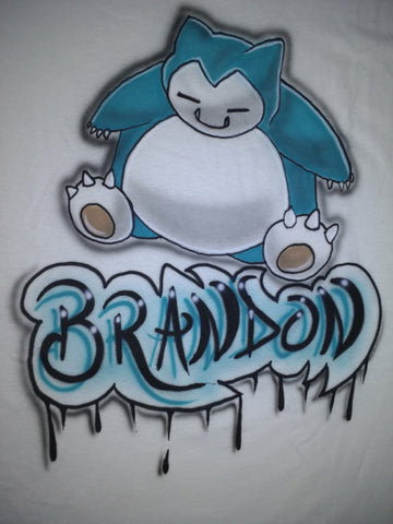 "SNORLAX" POKEMON GO T-Shirt or Hoodie - Perfection Airbrushing