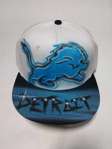 Detroit Lions Sports Team hat - Perfection Airbrushing