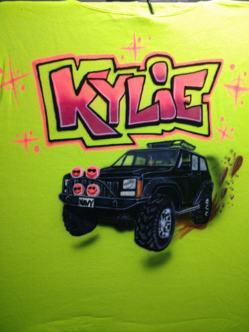 JEEP/Your Ride on TShirt or Hoodie Youth or Adult - Perfection Airbrushing