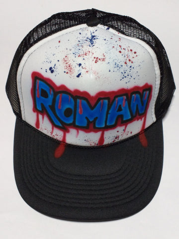 Graffiti Paint Drip Name Hat - Perfection Airbrushing