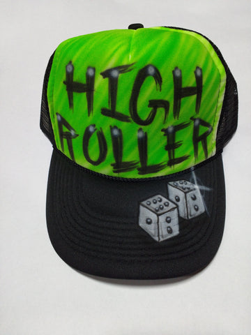 High Roller Dice Design hat - Perfection Airbrushing