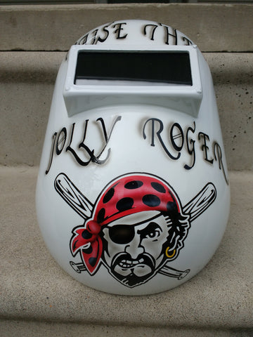 Pirates Themed Welding Helmet - Perfection Airbrushing