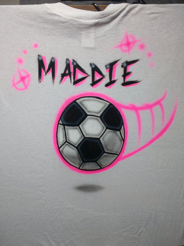 Soccer Personalized sports TShirt or Hoodie - Perfection Airbrushing