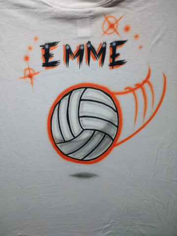 Volleyball Personalized sports TShirt or Hoodie - Perfection Airbrushing