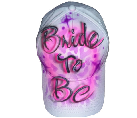 Leopard Print Bride to Be hat - Perfection Airbrushing