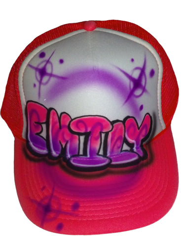 Bubble Letter hat - Perfection Airbrushing