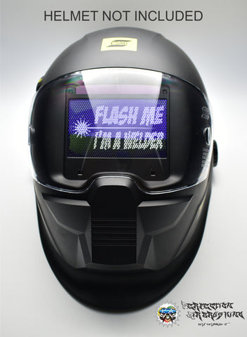 Flash Me Im A Welder Welding Helmet Lens Graphix - Perfection Airbrushing