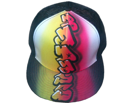 "BADASS" Graffiti hat - Perfection Airbrushing