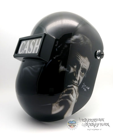 Johnny Cash 2 Themed Welding Helmet - Perfection Airbrushing