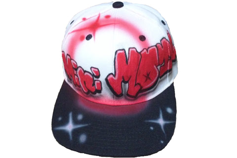 Custom GRAFFITI, Hip Hop hat - Perfection Airbrushing