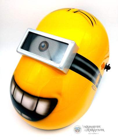 Airbrushed MINION WELDING Helmet - Perfection Airbrushing