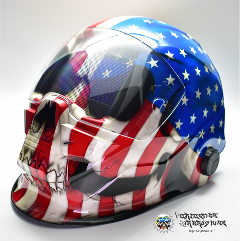 Patriot Skull ESAB Sentinel A50 WELDING Helmet - Perfection Airbrushing