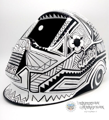 Polynesian Tribal ESAB Sentinel A50 WELDING Helmet - Perfection Airbrushing